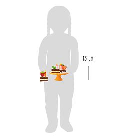 small foot Gâteau d'anniversaire en bois avec fruits