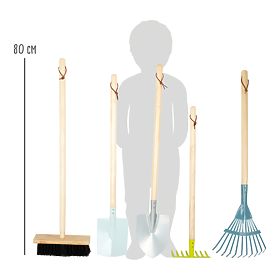 Small Foot Grand ensemble d'outils de jardin