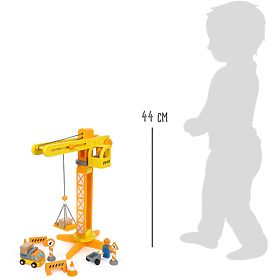 small foot Grue en bois avec accessoires, small foot