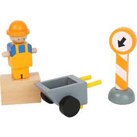 small foot Grue en bois avec accessoires
