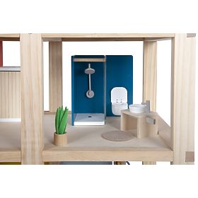 small foot Maison de poupées avec meubles, naturel, small foot