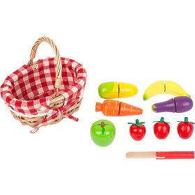 small foot Panier de courses avec légumes
