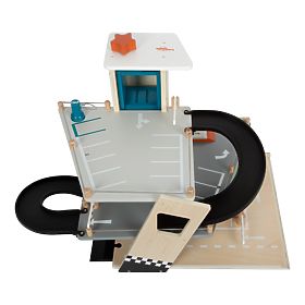 small foot Parking de course en bois