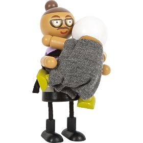 small foot Poupées flexibles famille avec enfant