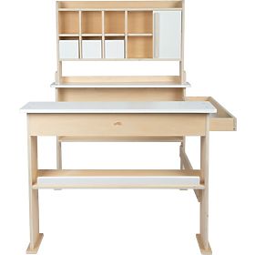 small foot Stand de vente en bois blanc