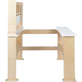 small foot Stand de vente en bois blanc