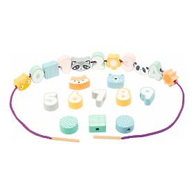 Small Foot Stringing perles aux couleurs pastel