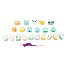 Small Foot Stringing perles aux couleurs pastel