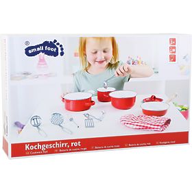 Vaisselle enfant Small Foot en métal rouge