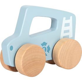 small foot Voiture en bois à pousser Bleue