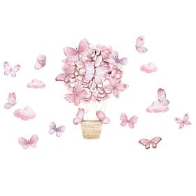 Stickers muraux - Papillons roses