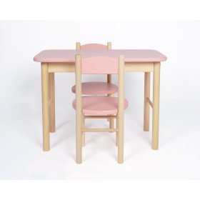 Ensemble table et chaises OURBABY dusty pink