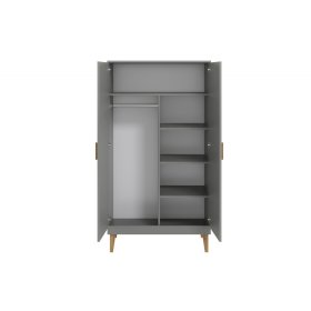 Garde-robe 2 portes KUBI - blanche