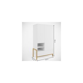 Garde-robe à deux portes Viktor - blanche