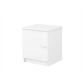 Table de chevet enfant LULU - blanc lisse, BabyBoo