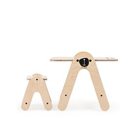 Table avec tableau Massam Bear