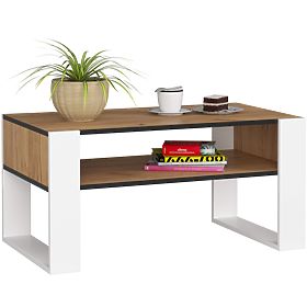 TABLE BASSE DOMI CHÊNE CRAFT / BLANC