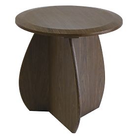 Table d'appoint Noku 50 cm, noyer foncé