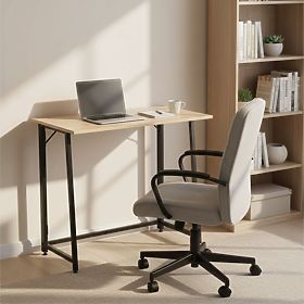 Table d'ordinateur pliable 80x45 cm pour ordinateur portable chêne clair loft ModernHome