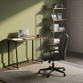 Table d'ordinateur pliable 80x45 cm table pour ordinateur portable loft noyer foncé ModernHome