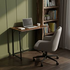 Table d'ordinateur pliant 80x45 cm pour ordinateur portable loft noyer antique ModernHome