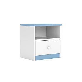 Table de chevet enfant Ourbaby - bleu-blanc, Kocot Kids
