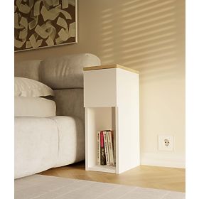 Table de nuit GALAX 20/1S BLANC-ARTISAN