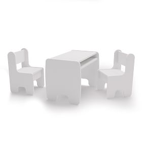 table pour enfants Timi et deux chaises couleur blanche