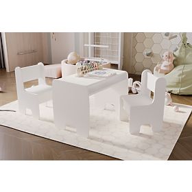 table pour enfants Timi et deux chaises couleur blanche