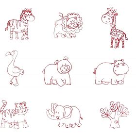 Tampons et puzzles 2 en 1 - Safari, Woodyland Woody