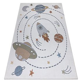 Tapis BONO 8288 Espace, planètes crème / anthracite