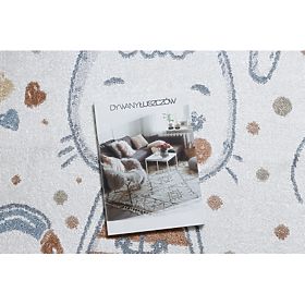 Tapis BONO 8441 rond Lapin marin crème / bleu, F.H.Kabis