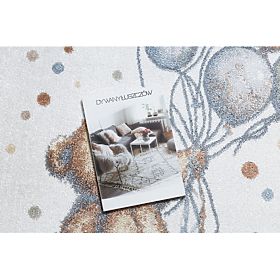 Tapis BONO 9614 rond Ours, ballons crème / gris clair, F.H.Kabis