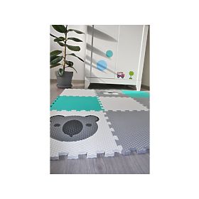 Tapis de jeu en mousse 9 mcx - Koala, phoque et patte