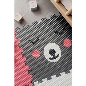 Tapis de jeu en mousse 9 pcs - Ours en peluche et couronne