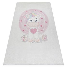 Tapis de lavage BAMBINO 1128 Licorne pour enfants antidérapant - crème, F.H.Kabis
