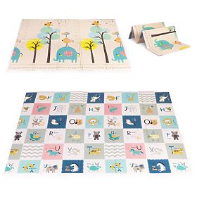 Tapis en mousse pour enfants 200x150 cm éducatif réversible pliable toise alphabet ECOTOYS