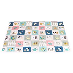 Tapis en mousse pour enfants 200x150 cm éducatif réversible pliable toise alphabet ECOTOYS