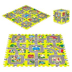 Tapis en mousse pour enfants ville 9 pièces 90,5x90,5 cm IPLAY