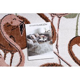 Tapis FUN Flami pour enfants, flamants roses crème, F.H.Kabis