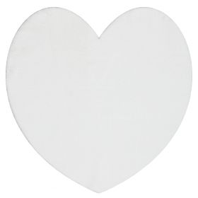 Tapis lavable SHAPE 3105 Cœur Shaggy - ivoire pelucheux, antidérapant, F.H.Kabis