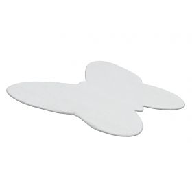 Tapis lavable SHAPE 3150 Papillon Shaggy - ivoire pelucheux, antidérapant, F.H.Kabis