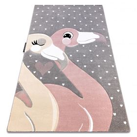 Tapis PETIT FLAMANTS, COEUR, gris, F.H.Kabis