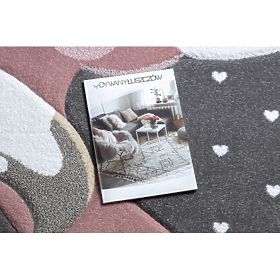 Tapis PETIT FLAMANTS, COEUR, gris, F.H.Kabis
