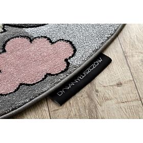 Tapis rond PETIT LICORNE, gris, F.H.Kabis