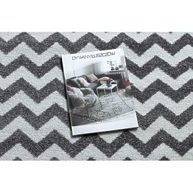 Tapis rond SKETCH - F561 Zigzag, gris blanc, F.H.Kabis