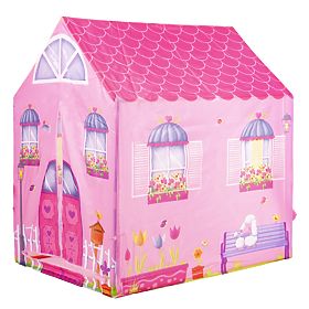 Tente de jeu rose en forme de maison pour enfants IPLAY