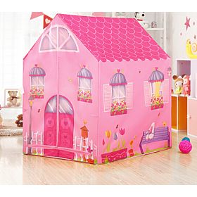 Tente de jeu rose en forme de maison pour enfants IPLAY