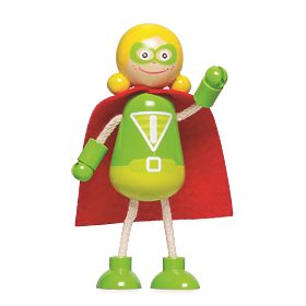 Tidlo Figurines en bois Super-héros