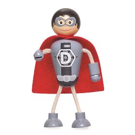 Tidlo Figurines en bois Super-héros